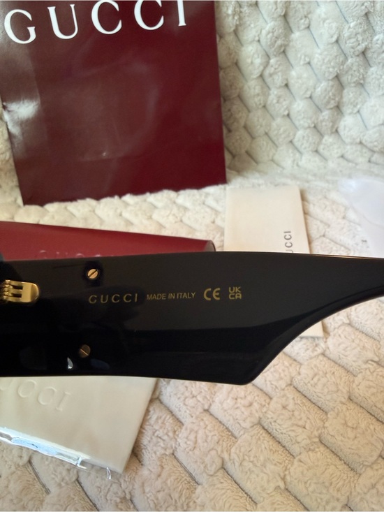 New Gucci GG0956S Black Sunglasses with Gold Double G Accent main image 14